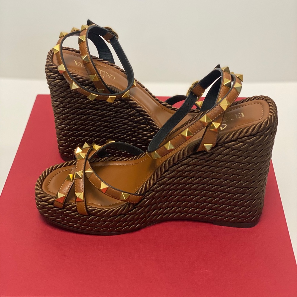 Valentino Rockstud Wedges